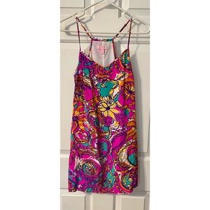 Lilly Pulitzer ‘Dusk' Print Silk Slipdress